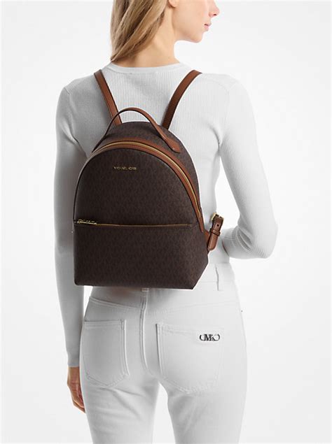 michael kors backpack mk logo|sheila medium signature logo backpack.